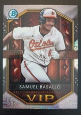 Samuel Basallo 2025 Bowman Mega Mojo Chrome VIP #VIP-4 Baltimore Orioles AAB
