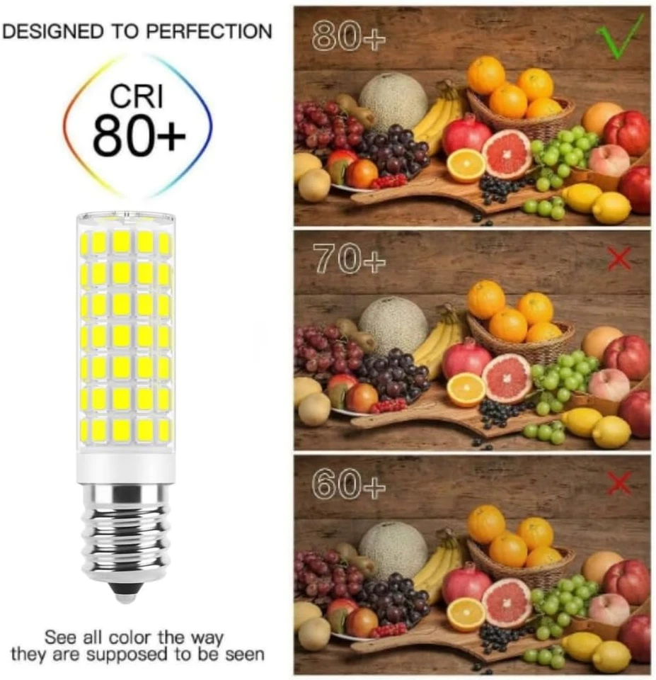 E17 LED Bulb ETL Microwave Light Bulb over Stove Appliance 8206232A 80W for Refr - Image 4 of 4