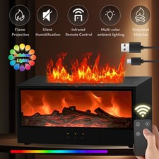 7 Colors Fireplace Flame Air Diffuser Humidif...