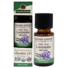 Essential Oil Organic - Lavender by Natures Answer for Unisex - 0.5 oz