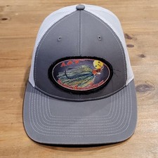 Outdoor Cap Youth Trucker Hat Gray White Mesh Snapback Fishing Patch Logo Cap