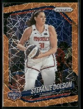 2025 Panini WNBA Prizm Stefanie Dolson #112 Orange Velocity Mystics BB858