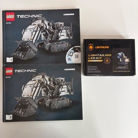 Lego Liebherr R 9800 Technic 42100 Crane Set Rc Instructions Light Kit no Box