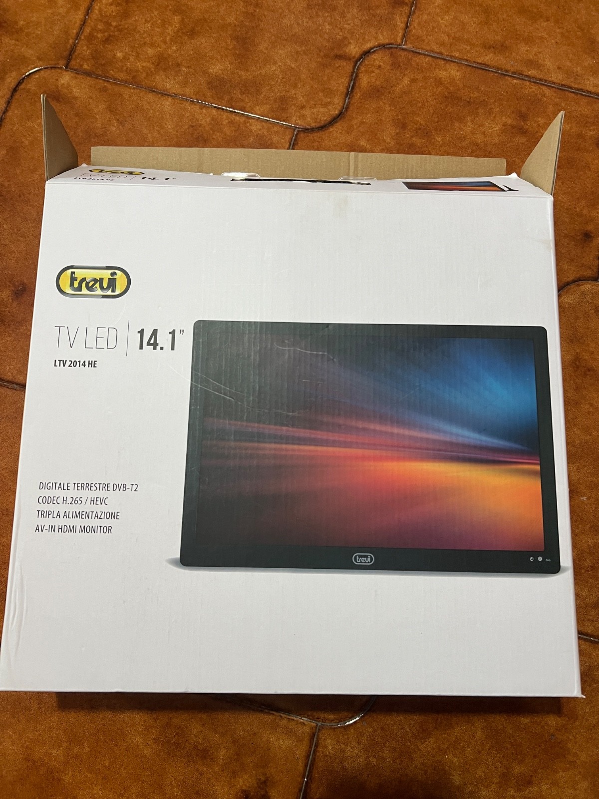 TV LED 14 pollici portatile monitor hdmi usb digitale terrestre