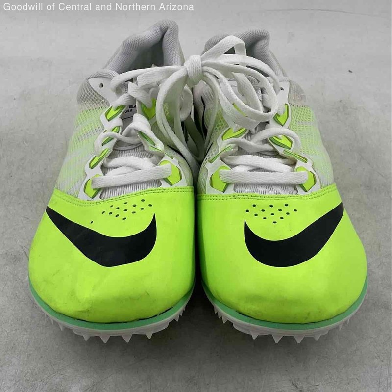 Track & Field Nike Flash Lime , White & Black Zoom Rivals Shoes Size 10