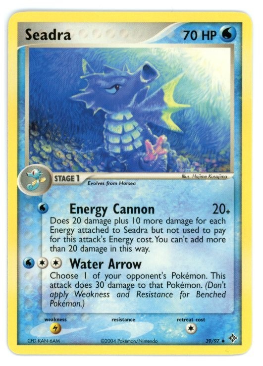 Seadra 39/97 EX Dragon Battle Stadium Pokemon Card