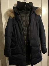 soia & kyo womens salma down coat with fur trim