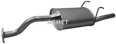 ASMET Endschalldämpfer Auspuff Endtopf 13.012