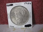 1924 P PEACE SILVER DOLLAR AU-BU