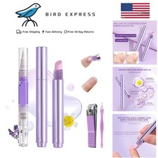 Ceramic Cuticle Oil Pusher Pen 3-in-1 Nail Care Tool for Healthy Nails Cuticles
