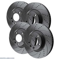 Sport Bremsscheiben Gelocht Vorne + Hinten InnenbelÜFtet Audi A1 8X A2 8Z A3 8L