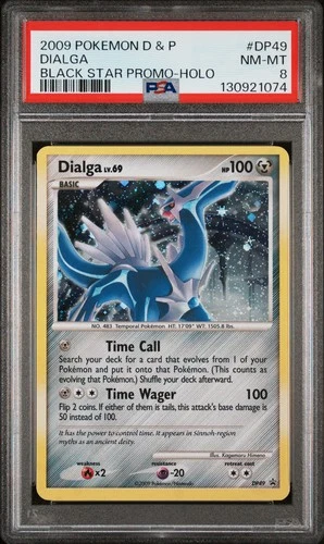 2009 POKEMON XY BLACK STAR PROMO DIALGA #DP49 PSA 8 NM #130921074