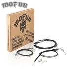Stainless Steel Brake Clutch Throttle Cable Kit For Harley Sportster Xl Non abs