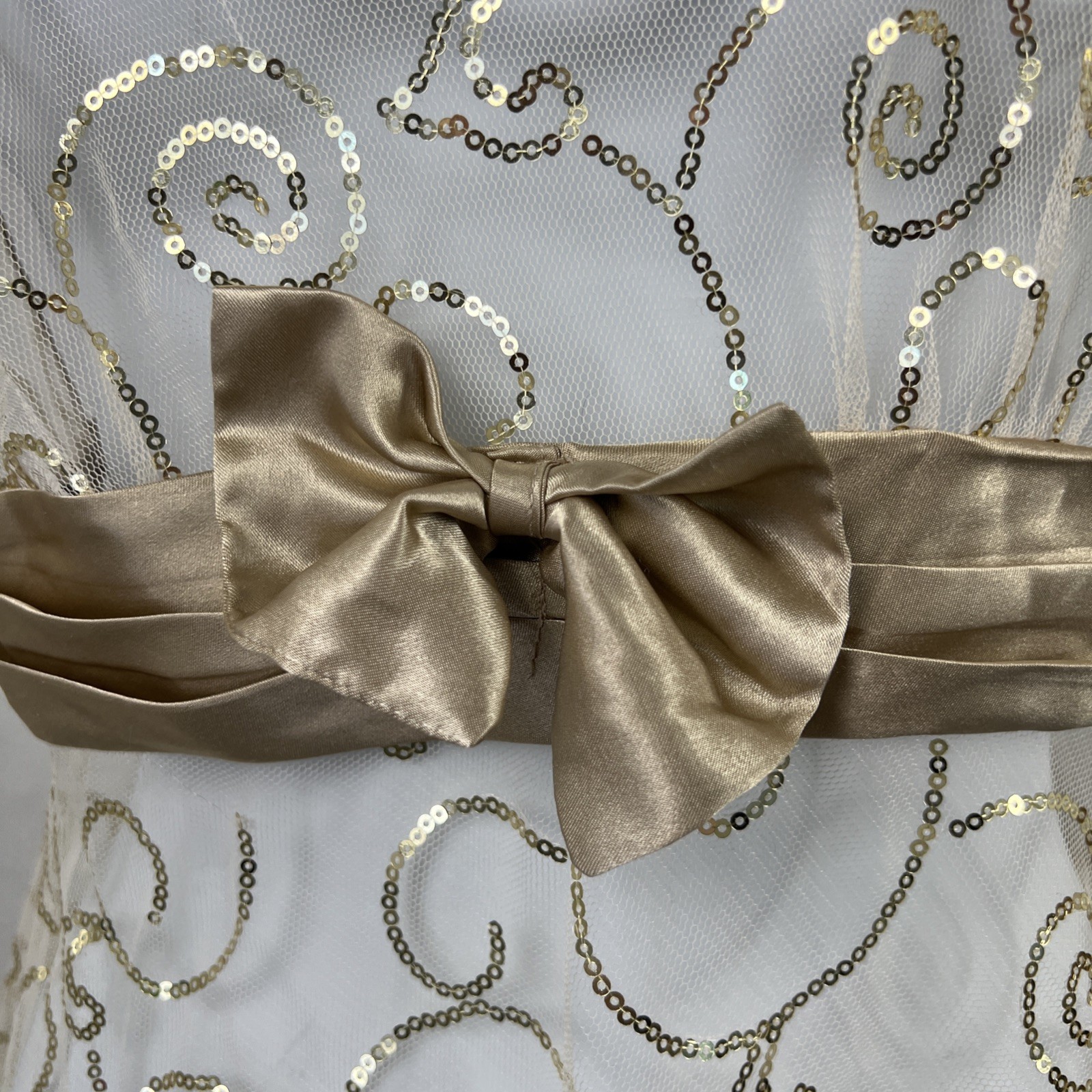 Shirley of Hollywood lingerie Women Small Sequined Mesh Strappy Romantic Holiday