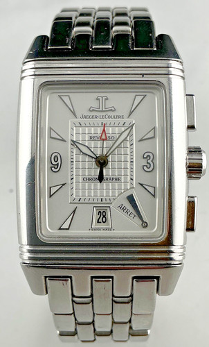 Jaeger LeCoultre 295.8.59 Reverso Gran Sport Chronograph SS Box Papers