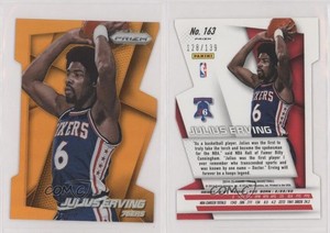 2014-15 Panini Prizm Orange Die-Cut Prizm /139 Julius Erving #163 HOF