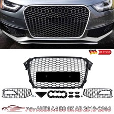 Nebelscheinwerfer Gitter + Kühlergrill Wabengrill für Audi A4 B8 8K ab 2013-2016