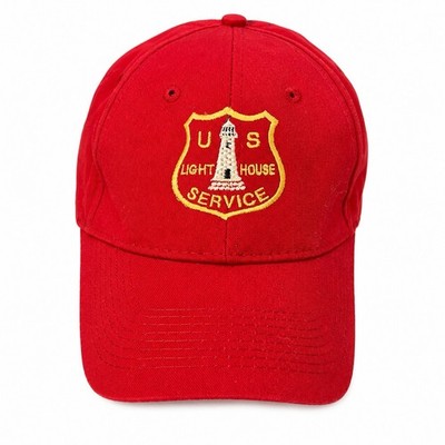 Vintage US Lighthouse Service Red Port & Company Adjustable Baseball Cap Hat