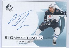 2024-25 Upper Deck SP Authentic Sign of the Times Alex Iafallo Auto SOTT-AI