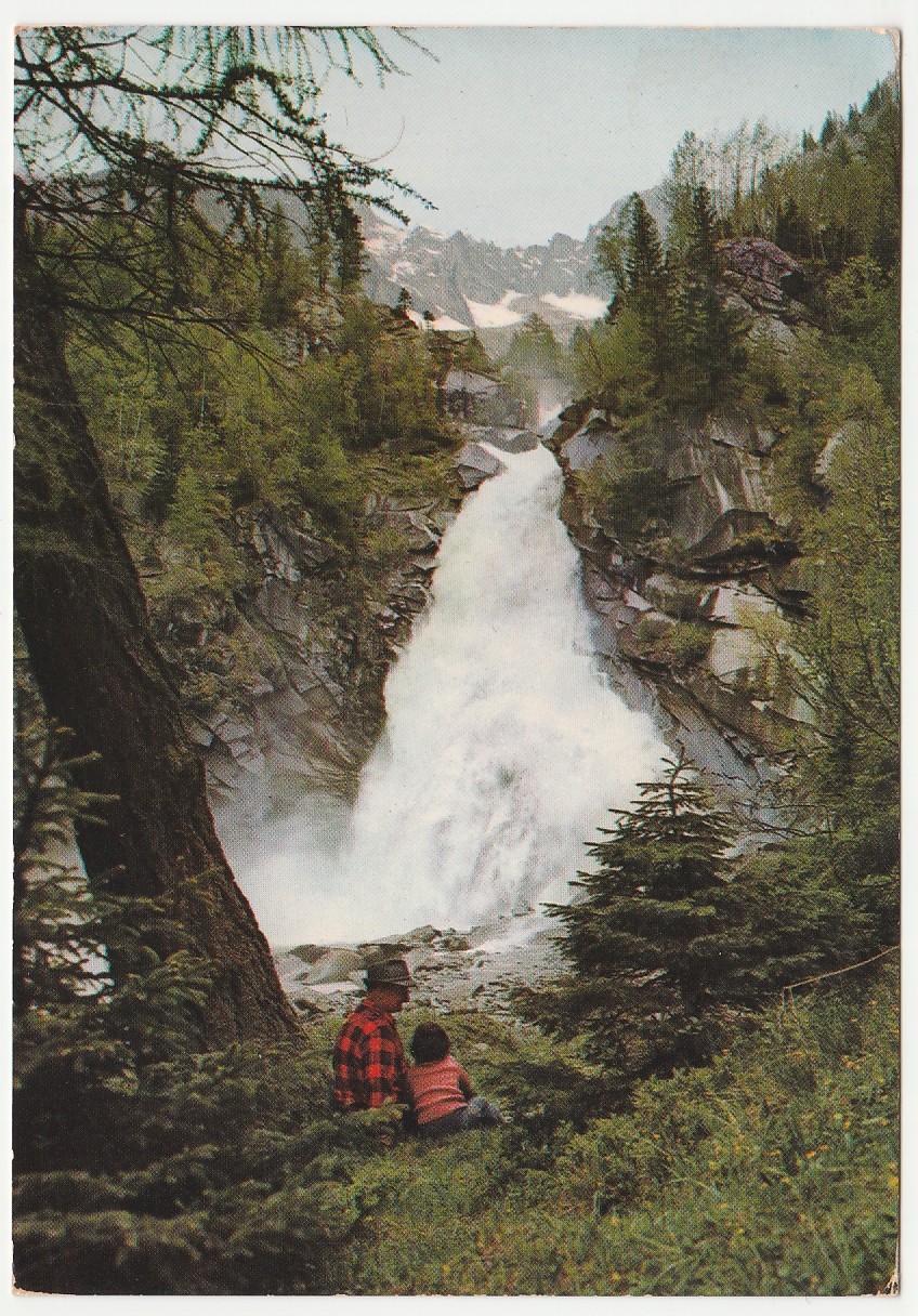 VAL DI GENOVA - TRENTO - CASCATA PEDRUC - VIAGG. 1973 -37265-