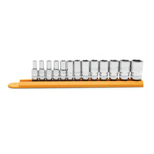 14 In. Drive 6 Point Mid Length Metric Socket Set 13-piece