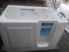 White Walk-In Bath Tub Shower