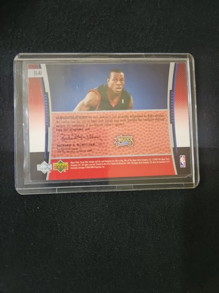 2004-05 Upper Deck Sweet Shot - Signature Shots Andre Iguodala #SS-AI (AU, RC) Foto 2 de 2