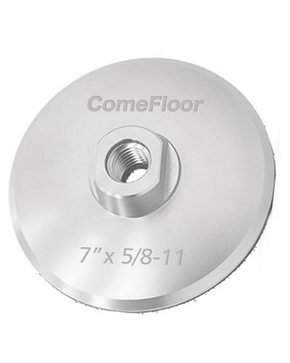 Aluminum Backer Pad Hook and Loop Backing Pad with 5/8 -11 Thread (7'') 7''