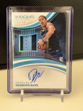 2024-25 Panini Immaculate DESMOND BANE PATCH AUTOGRAPHS JERSEY NUMBER #2/22 