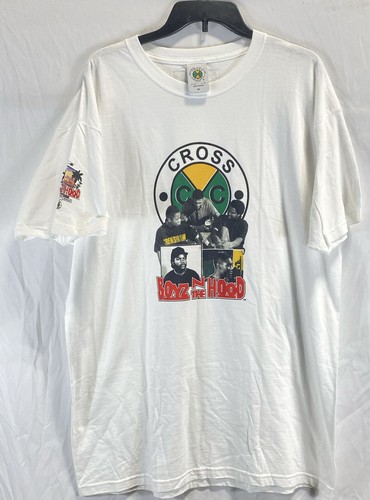 Cross Colours Mens White Graphic Boyz In The Hood Cotton Pullover T-Shirt Sz XL