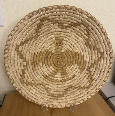 VINTAGE XL 15  Tohono O'odham Papago Indian BIRD Basket Native American Pima NA