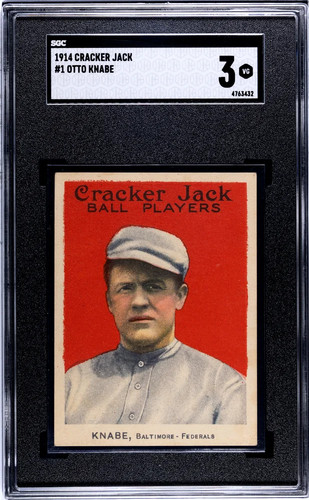 Otto Knabe #1 1914 Cracker Jack card