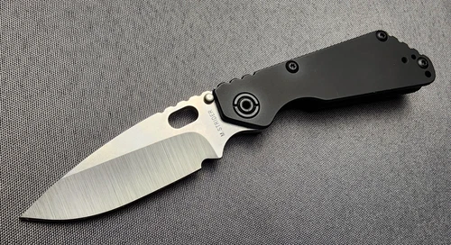 NEW! STRIDER KNIVES SnG - TUX -  FULL TI BLACK SCALES - 3/4 GRIND MAGNACUT BLADE