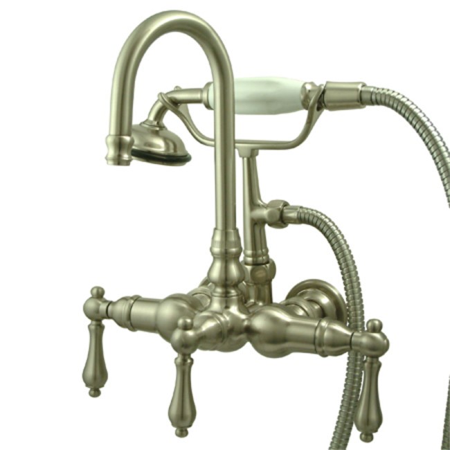 Kingston Brass CC7T Vintage Wall Mounted Clawfoot Tub Filler - Nickel