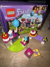 LEGO Friends 41113 party gift shop and 41112 party cake, as photo