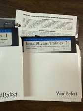 WordPerfect Binder With Floppy Discs