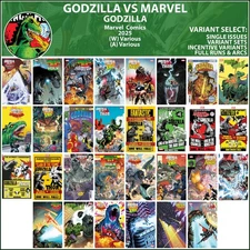 Godzilla vs. Marvel (2025) Fantastic Four Hulk X-Men Marvel Comics COVER SELECT