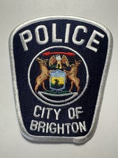 Brighton Michigan Police Patch ~ New