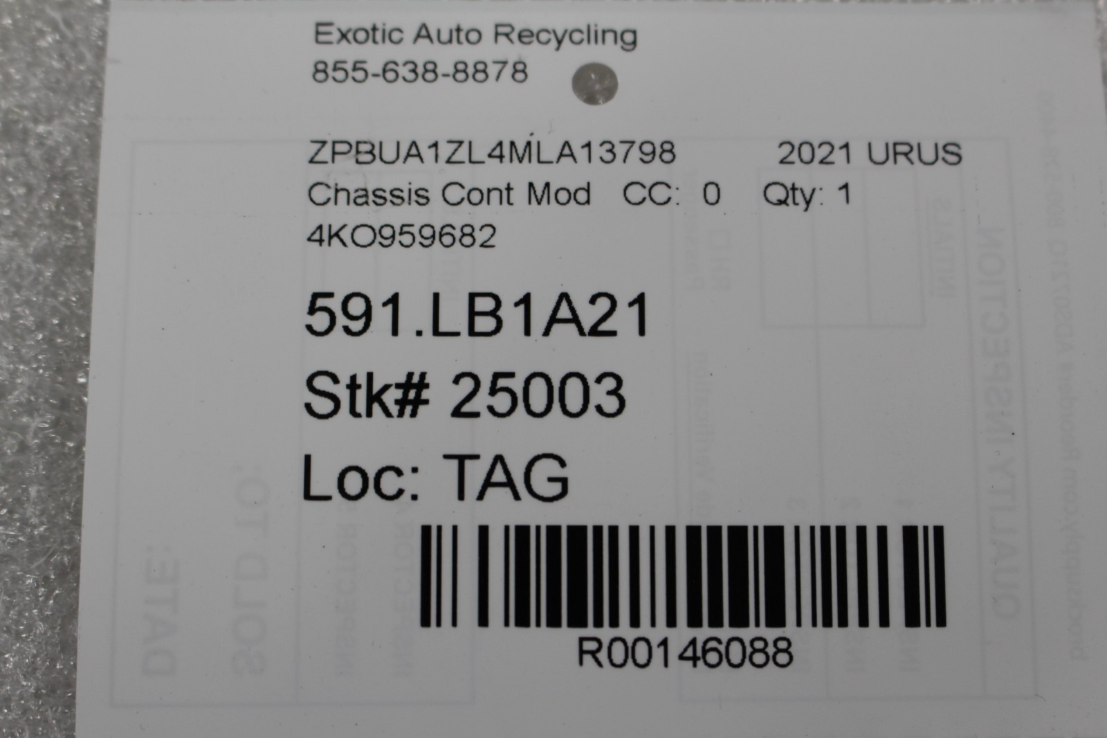 Lamborghini Urus Dc dc converter P/N 4K0959682