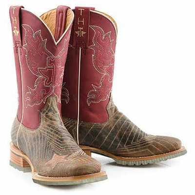 Women's Tin Haul Super Nova Star Boots with Bull Doodles Lug Sole Handcrafted