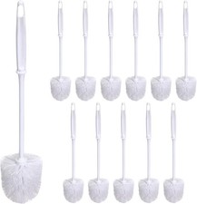 Bulk Toilet Bowl Scrubber Brushes with Plastic Handles for Restrooms 12