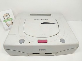 Sega Saturn White Console HST-3220 set Language Japanese Model Tested SEGA 0302C