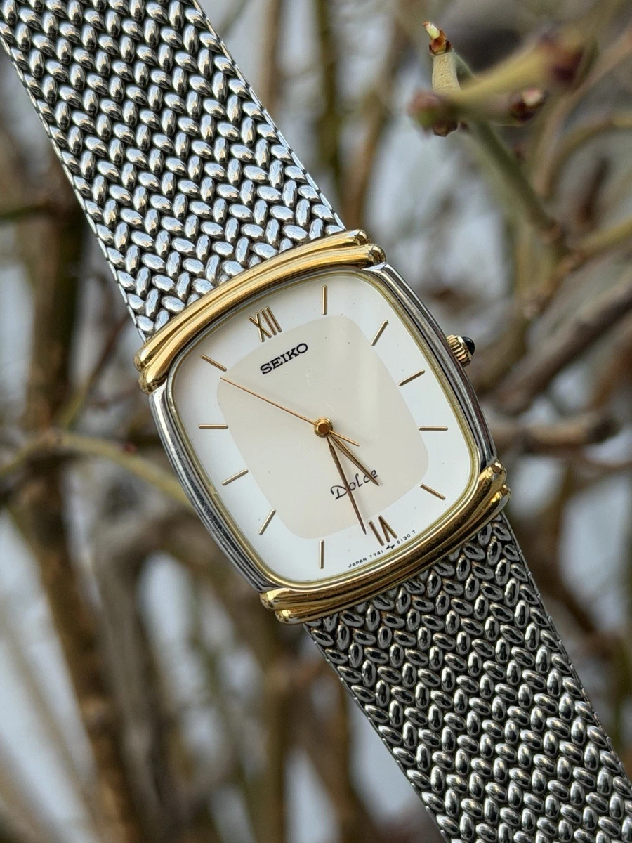 Vtg 1988 Seiko Dolce 7741-5110 [Near Mint] Men's Mesh Strap Watch