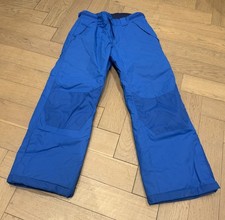 H&M Unisex Kids Ski Trousers Blue Age 8-9