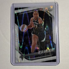 Panini 2025 Prizm WNBA Prizm #76 (A'ja Wilson, white seismic)