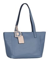 TOM Tailor Irida Zip Shopper L Shopper Tasche Mid Blue Blau Beige Neu