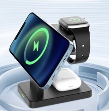 Wireless Charging Station 3 In 1 Charging Station For Multiple Devices 15w