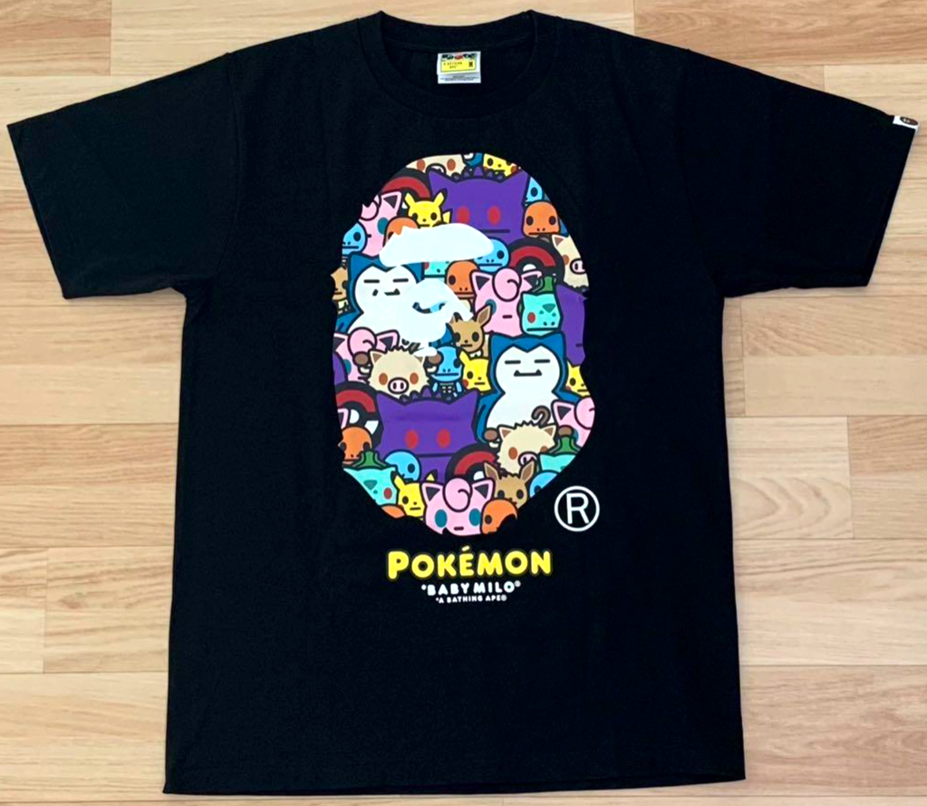 超希少A BATHING APE ポケモン Tシャツ A Bathing Ape Bape x Pokemon Collaboration T-shirt Size M