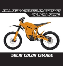 TALARIA STING Solid Color Change Orange Graphics Stickers Wrap Skins Decals Set