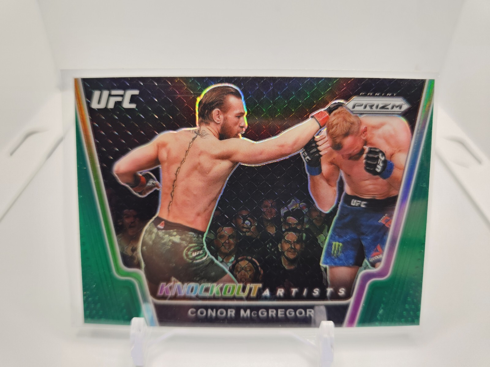 2021 Panini Prizm UFC Conor Mcgregor Green SP Knockout Artists Debut #16